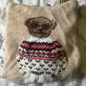 Ralph Lauren knitted bear hoodie